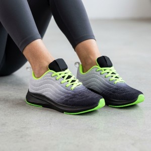 KM85-3 Black/Grey/Green Дамски маратонки