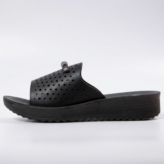 PU888-76 Black Дамски чехли