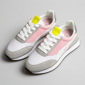 2033-2 White/Grey/Pink Дамски маратонки