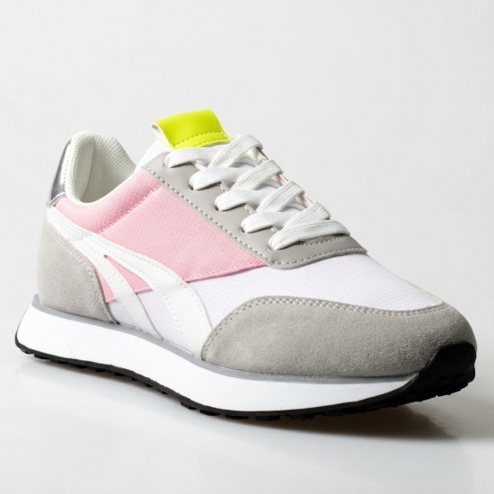 2033-2 White/Grey/Pink Дамски маратонки