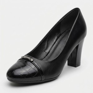 3053-1 Black Дамски обувки на токчета