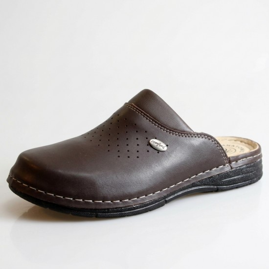 154126-1 Brown Мъжки чехли