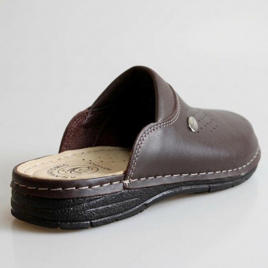 154126-1 Brown Мъжки чехли