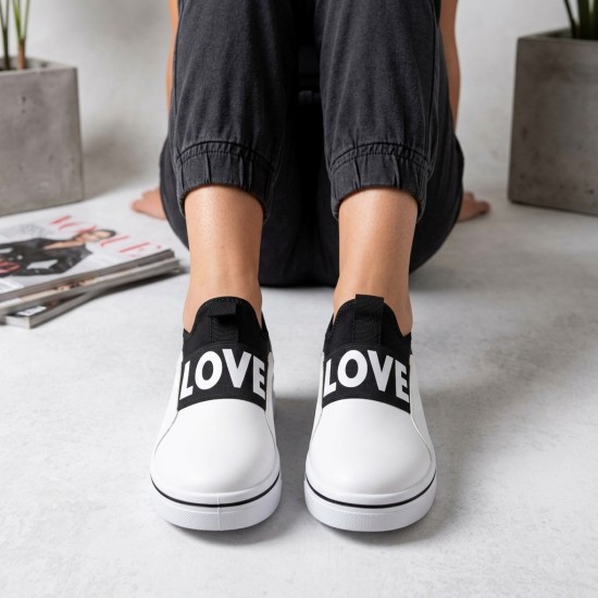 D2229-2 White/Black Дамски маратонки