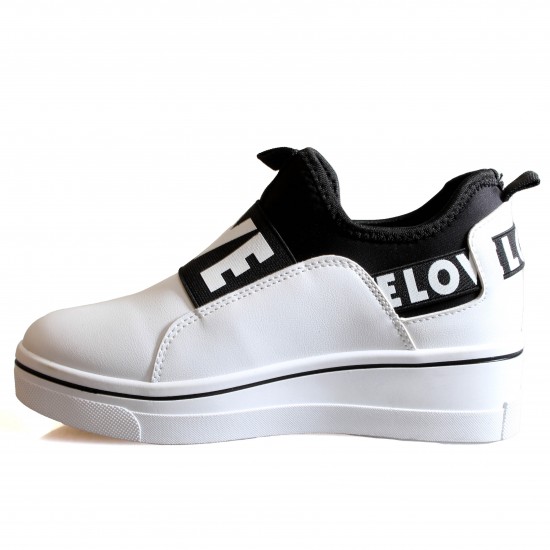 D2229-2 White/Black Дамски маратонки