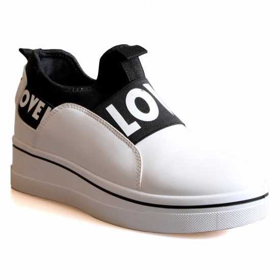 D2229-2 White/Black Дамски маратонки