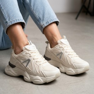 A-053-41 Beige Дамски маратонки