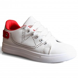 BY-0371-3 White/Red Дамски маратонки