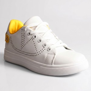 BY-0371-5 White/Yellow Дамски маратонки