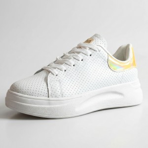 AB213 White/Gold Дамски маратонки