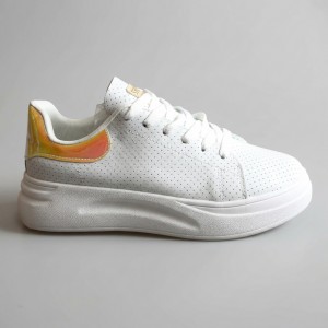 AB213 White/Gold Дамски маратонки
