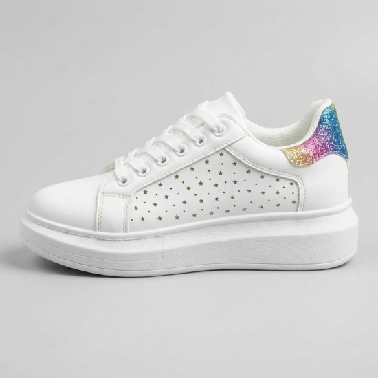 1689 White/Color Дамски маратонки
