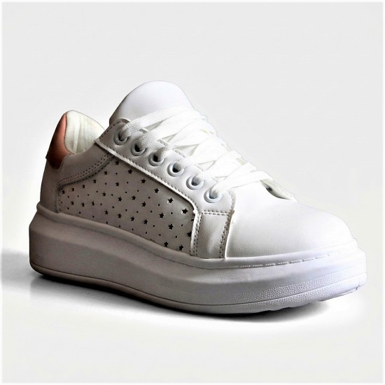 1689 White/Pink Дамски маратонки