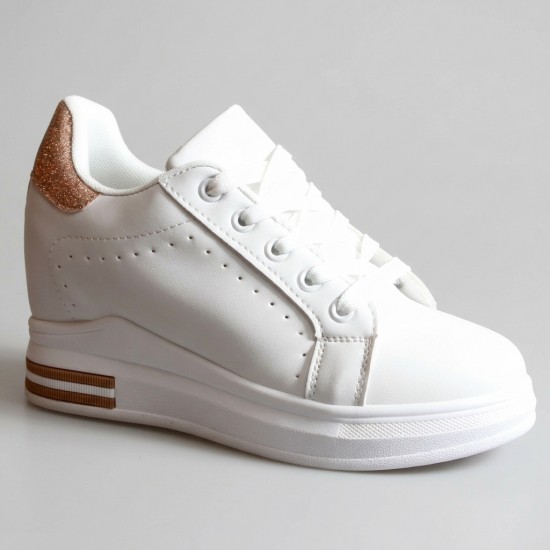 BY-0367-1 White/Champagne Дамски маратонки