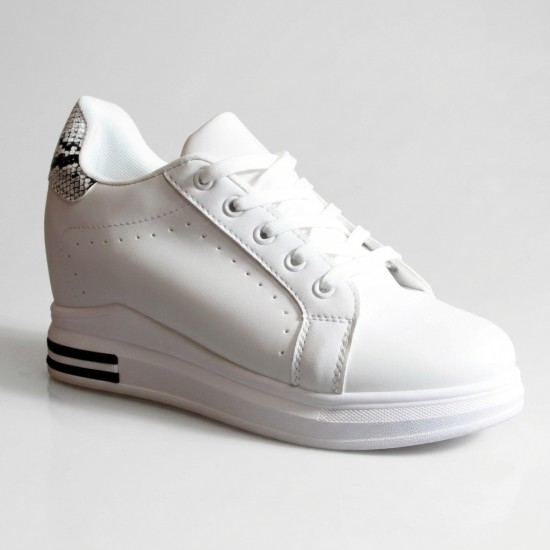 BY-0367-8 White/Snake Дамски маратонки