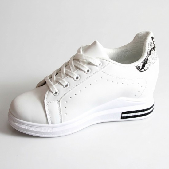 BY-0367-8 White/Snake Дамски маратонки