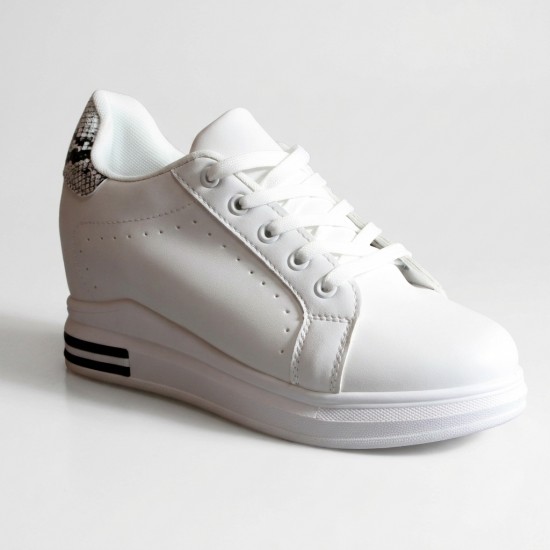 BY-0367-8 White/Snake Дамски маратонки