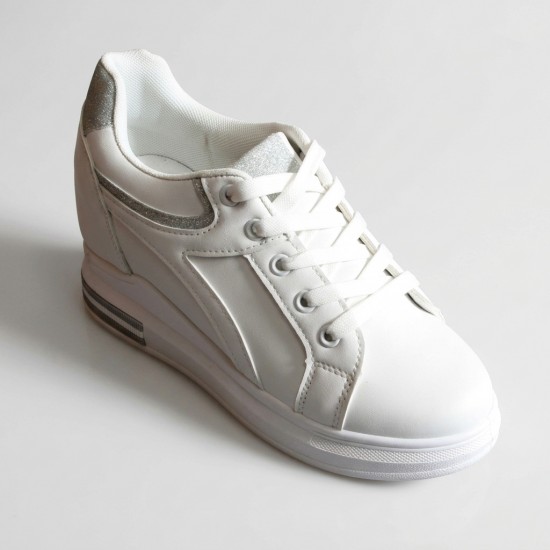 BY-0370-5 White/Silver Дамски маратонки