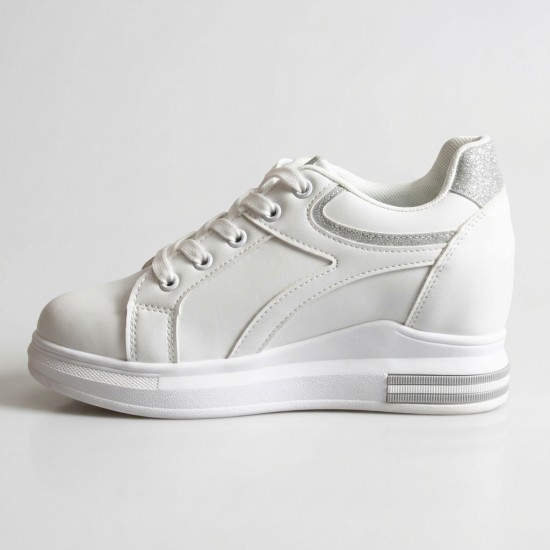 BY-0370-5 White/Silver Дамски маратонки