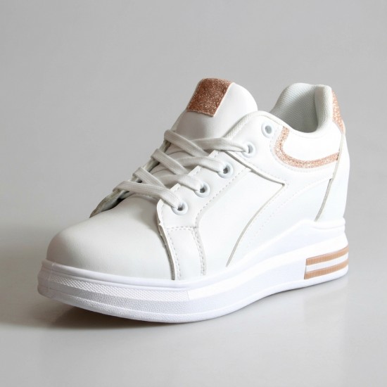BY-0370-9 White/Champagne Дамски маратонки