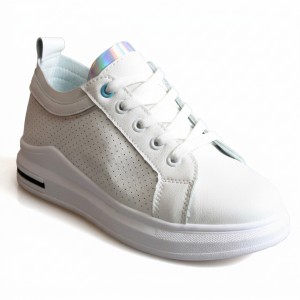 BY-0372 White/Silver Дамски маратонки
