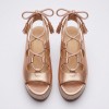 25953-01 Pink Дамски сандали на платформа