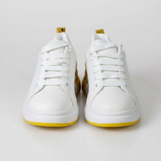 3008-13 White/Yellow Дамски маратонки