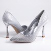 JK-973-1 Silver Дамски обувки на токчета