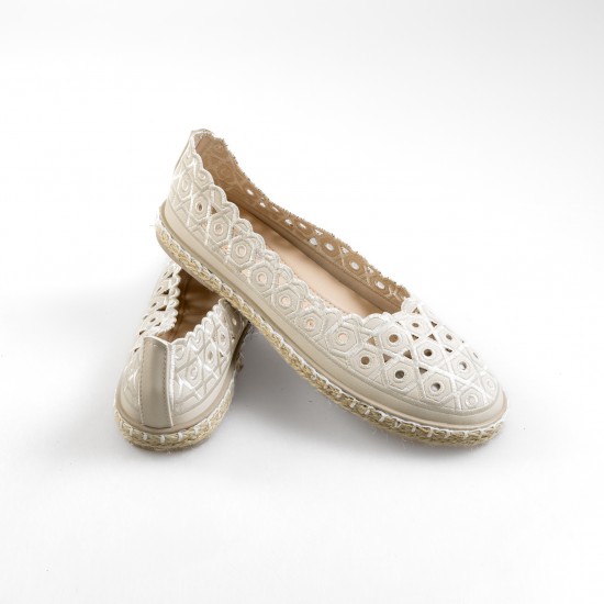 A3425-3 Beige Дамски летни обувки