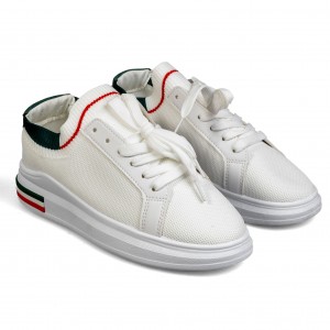 D32-36 White Дамски спортни обувки