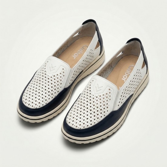 8808 White/Navy Дамски летни обувки