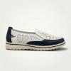 8808 White/Navy Дамски летни обувки