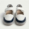 8809 White/Navy Дамски летни обувки