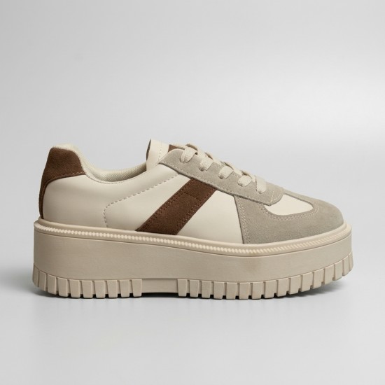G-83 White/Brown Дамски маратонки
