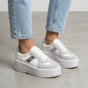 G-83 White/Silver Дамски маратонки