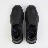 3003 Black Мъжки ежедневни обувки от естествена кожа