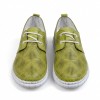 032 Green Дамски обувки от естествена кожа