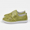 032 Green Дамски обувки от естествена кожа