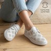 032 White Дамски обувки от естествена кожа