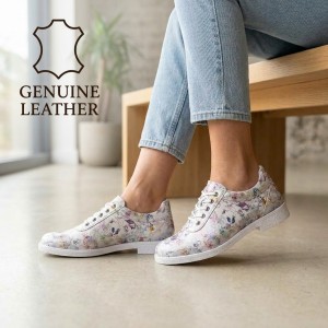 033 White Дамски обувки от естествена кожа