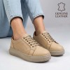 050 Beige Дамски обувки от естествена кожа