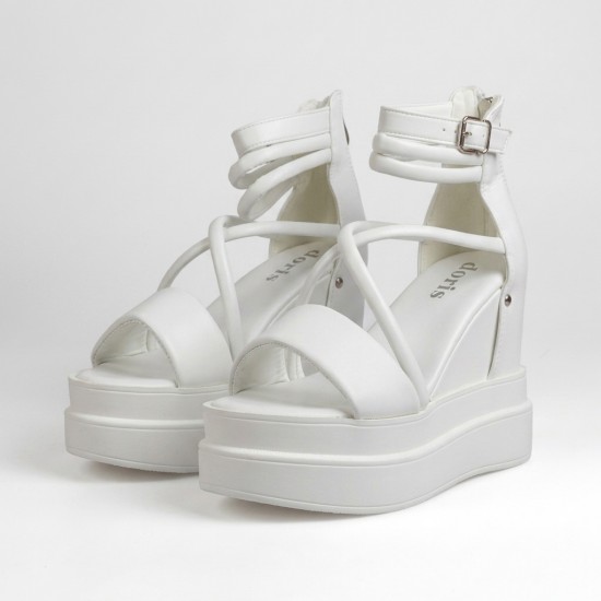 N2152-2 White Дамски сандали
