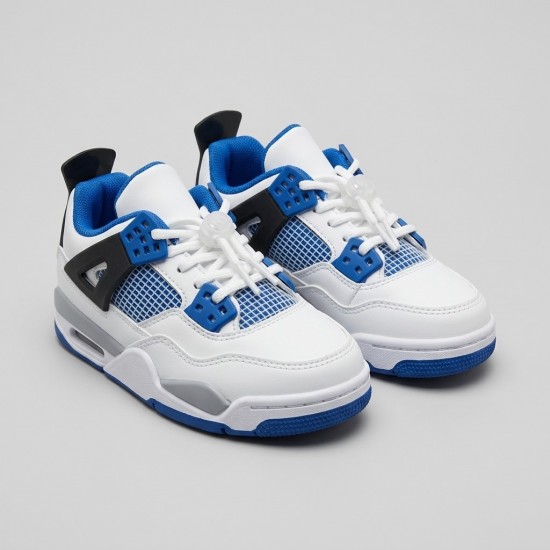 106-2 White/Royal Blue Детски маратонки