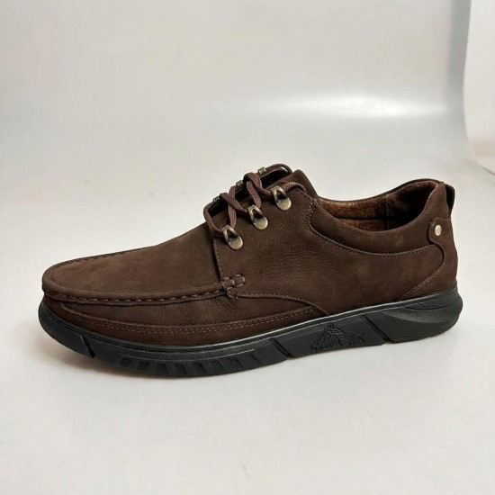 1002 Brown Мъжки обувки от естествена кожа