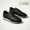 053666 Black Мъжки обувки от естествена кожа