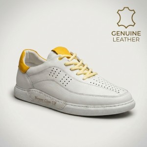 0205-1 White Мъжки обувки от естествена кожа