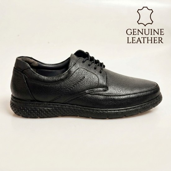 916 Black Мъжки обувки от естествена кожа