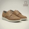0180 Beige Мъжки обувки от естествена кожа