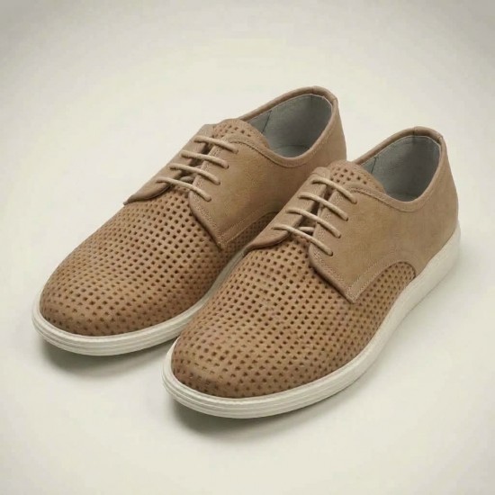 0180 Beige Мъжки обувки от естествена кожа