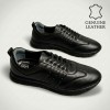 3015 Black Мъжки обувки от естествена кожа